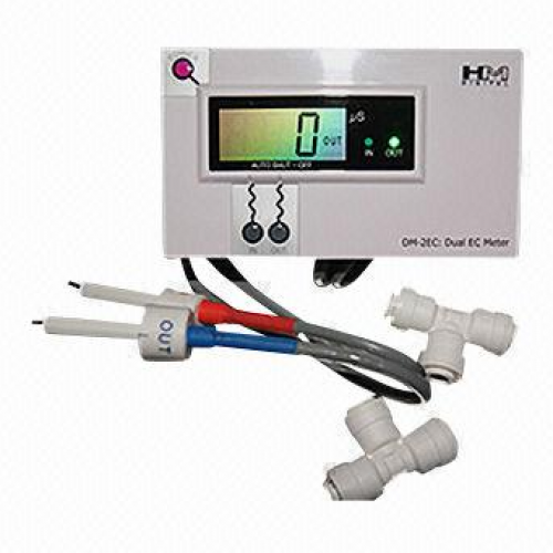 Medidor HM Digital TDS Monitor DM-2 doble en línea de tratamiento de agua acuario osmosis
